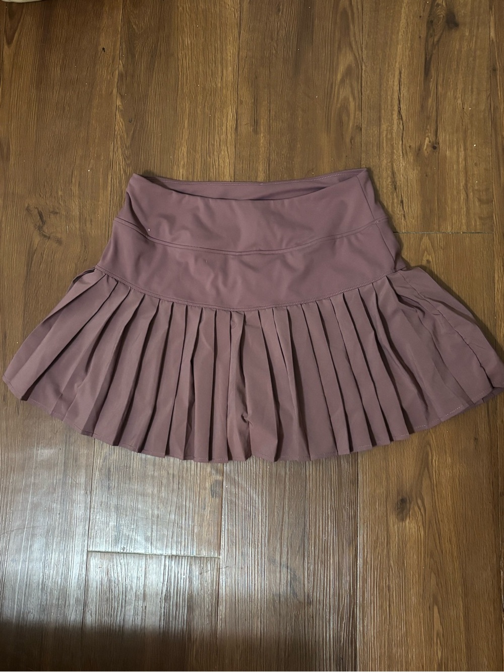Kensie Pleated Skater Skirt in Mauve